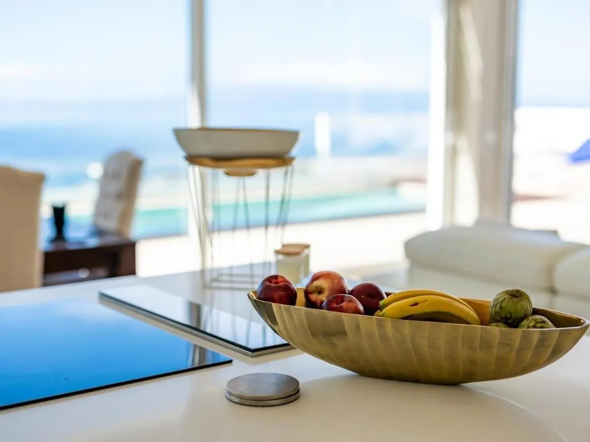 אדחה Gs Luxury Navarra Sunset, Luxury Villa With Pool And Sea Views ספרד